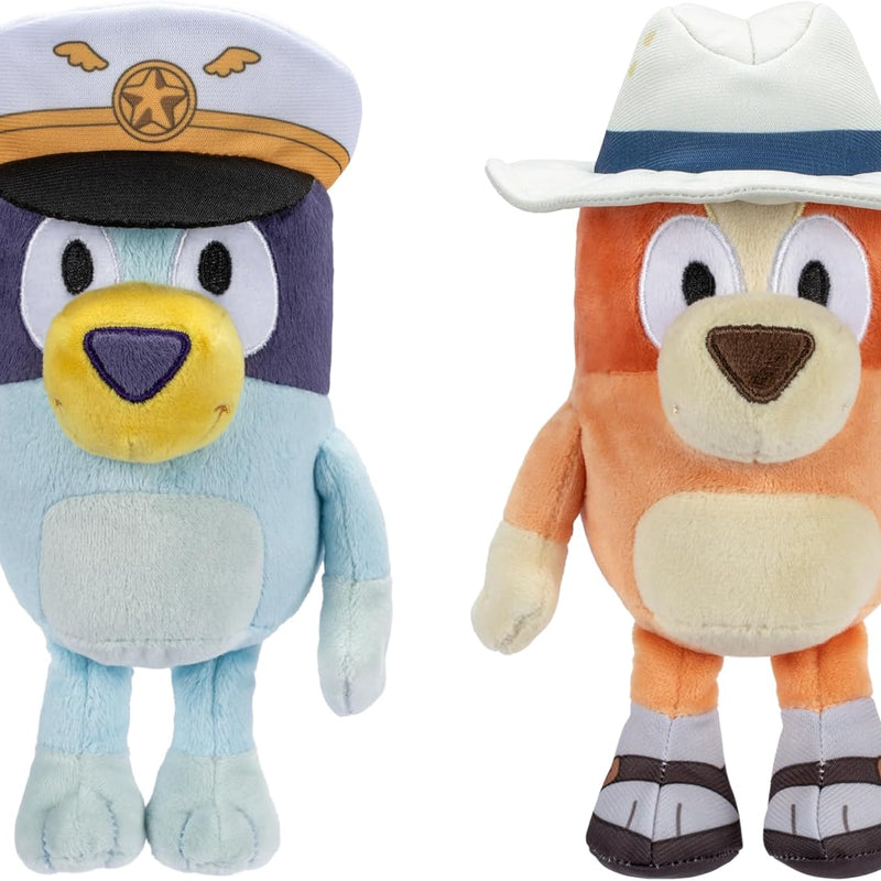 Bluey Heeler Family Stuffed Animals Set of 4, 7-8”, Soft Bingo, Bandit, and Chilli Plush Figure Toys, Cuddly Plush Toys for Kids Ages 3+