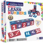 MAGNA-TILES microMAGS Learn Numbers 56-Piece Magnetic Construction Set, The Original Magnetic Building Brand
