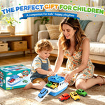 Ferry Bath Toy with Mini Cars, Floating Toy Boat & Slide-Out Ramp Water Play Set for Bath, Pool & Beach, Ages 3+