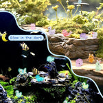 FIVEIZERO 100PCS Luminous mini Resin Animals Bulk - 20 Styles Glow in The Dark Plastic Tiny Animals Figures for Dollhouse, Fairy Garden, Aquarium, Party Favors & DIY Craft Decor