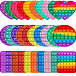 Random 4 Pcs Fidget Toys,Pop Fidget Sensory Toys Set,Stress Relief Gifts for Kids & Adults,Pop Bulk & Party Favors Toddler Toys for Easter Gifts,Party Supplies,Classroom Prizes