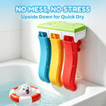 iPlay, iLearn Baby Infant Slide Bath Toys, Bathtub Float Animal Toddler 1-3 | Fun Bathtime Shower Toy, Kid Bathing Tub Pool Water Playset, Birthday Summer Gift Stuffer for 12 18 Months 1 2 3 Yrs Boy Girl