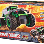 Grave Digger Official 1:24 Scale Remote Control Monster Truck for Kids, 2.4 GHz, 5 AAA Batteries
