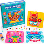 Educational Insights Pom Pom Kit: Animal Dress Up - Arts and Crafts for Kids 4-6, DIY Arts & Crafts Kits, Kids No Mess Activities, Preschool and Kindergarten Crafting Set, Toddler Craft Supplies