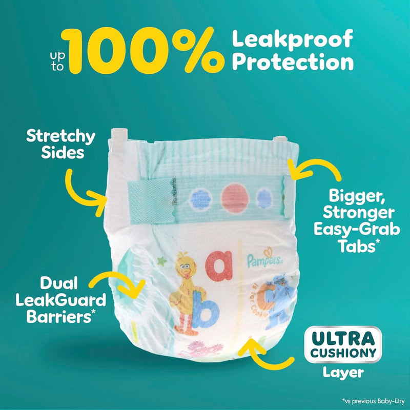Pampers Diapers - Baby Dry - Size 6, 21 Count, Absorbent Disposable Infant Diaper (Packaging May Vary)