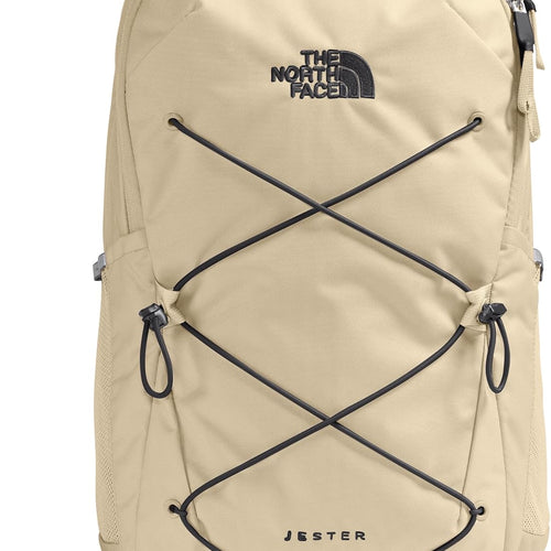 The North Face Women's Jester Everyday Laptop Backpack - Commuter Travel Bag, Laptop Sleeve, Water-Repellent, Gravel/TNF Black, One Size