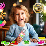 Magic Water Toy Elf Kit, Aqua Fairy Water Gel Kit for Kids, STEM Learning, DIY Craft Kit, 12 Magic Gels & 12 Molds, Age 3+