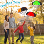 Yeeeasy 4-Pack Tangle-Free Parachute Toys for Kids, Outdoor Flying Game for Boys & Girls Age 3-12, STEM Science Gift