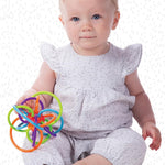 Manhattan Toy Winkel Rattle & Sensory Teether: Classic Baby Toy for Clutching and Auditory Stimulation
