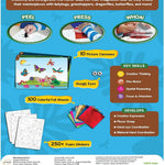 Skillmatics Foil Fun Bugs & Butterflies, Foil Art, Gift for Boys & Girls | Travel Toys, Sticker Activity Kit, Fine Motor Skills, DIY Mess-Free Art, Screen-Free, Gifts for Kids Ages 4, 5, 6, 7, 8, 9