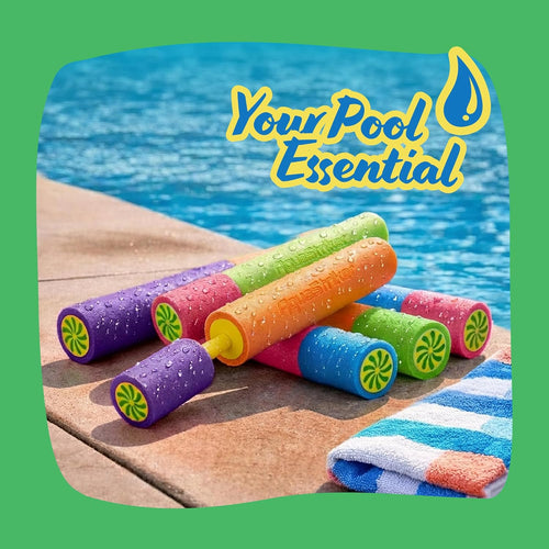 ArtCreativity Water Guns for Kids - 6 Pack - Swimming Pool Toys Water Squirter Gun - Fun Foam Water Blaster Pool Game Toys - Summer Beach Party Outdoor Activities for Kids Ages 4-8, 6-8, 8-10, 8-12