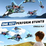 JoyRapt Drones with 360° Flip, LED Lights, and 3 Speed Options - RC Plane for Kids and Adults