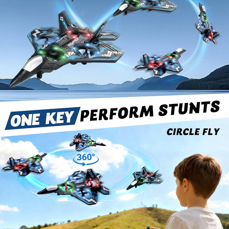 JoyRapt Drones with 360° Flip, LED Lights, and 3 Speed Options - RC Plane for Kids and Adults