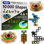 TOSY Magnet Fidget Spinner Mini, 8 Blocks, 3 in 1 Toy: Transformable Fidget Spinner, Infinity Cube, Puzzle Cube