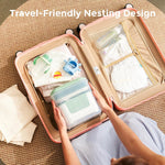 Momcozy New Modular Nesting 4 in 1 Compact Bottle Sterilizer and Dryer | Space-Saving Design, 6 Bottles Capacity, for Breast Pump Parts & Newborn Essentials, Drying Rack Included, for New Parents