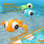 DUCKBOXX XX Wind-up Swimming Sea Turtles Bath Toy, No Battery Mold-Free Anti-Rust Interactive Montessori Toy for Kids 18M+ (3pcs)