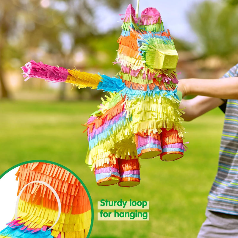 Cinco De Mayo Donkey Pinata Fiesta Decoration with Corrugated Paper Board for Kids and Adults Birthday Party Supplies