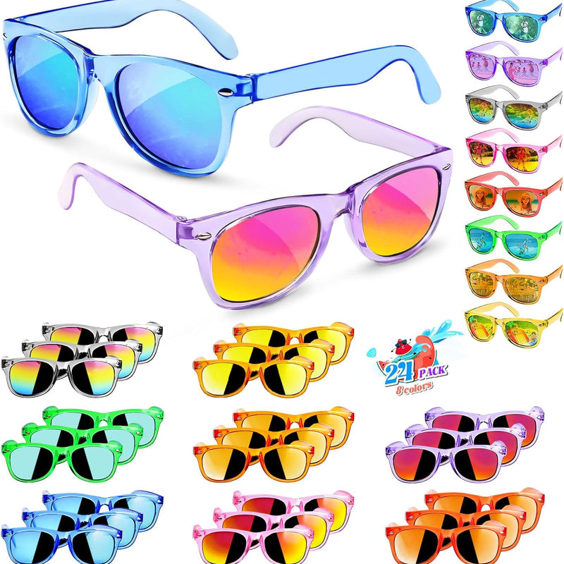 GKTZ Kids Sunglasses Party Favors - Neon Sunglasses with UV 400 Protection for Kids