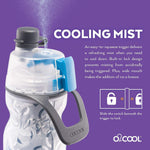 O2COOL Mist N Sip 20 oz Misting Reusable Sports Water Bottle Soccer | Yes