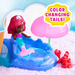 Disney Junior Ariel Deluxe Atlantica Palace Playset and 4-inch Figures, Lights and Sounds, 22-pieces, Bonus Pieces, Kids Toys for Ages 3 Up by Just Play