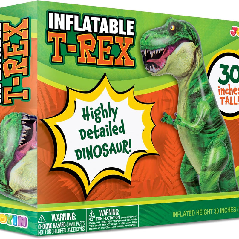 joyin 30" tyrannosaurus rex inflatable dinosaur party decoration for kids and adults