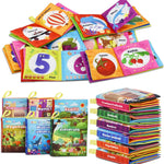 Dr.Rapeti 6 Pack Soft Books, Cloth Book, Bath Book, Baby Book, Crinkle Book | Baby Shower Toy, Washable, Nontoxic, Educational Learning Toy, Sensory Book, Baby Soft Cloth Book, Crinkle Soft Book