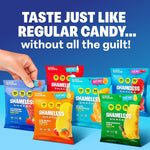 Shameless Snacks Candy Carnival - Sour Gummy Variety Pack & Fruit Snacks | Strawberry Orange Mango Cola Gummies, Keto 3g Sugar - Gluten Free Vegan Candy for Kids & Adults