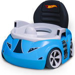 Hot Wheels Blue Race Car Potty Training Toilet, Race Car Potty Seat Includes Detachable Toddler Toilet Seat and Kids Potty, Ages 12 Months and Up