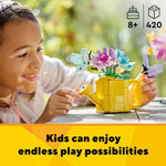 LEGO Creator 3 in 1 Flowers and Watering Can Building Toy for Kids, Ages 8+, Multicolor, 31149