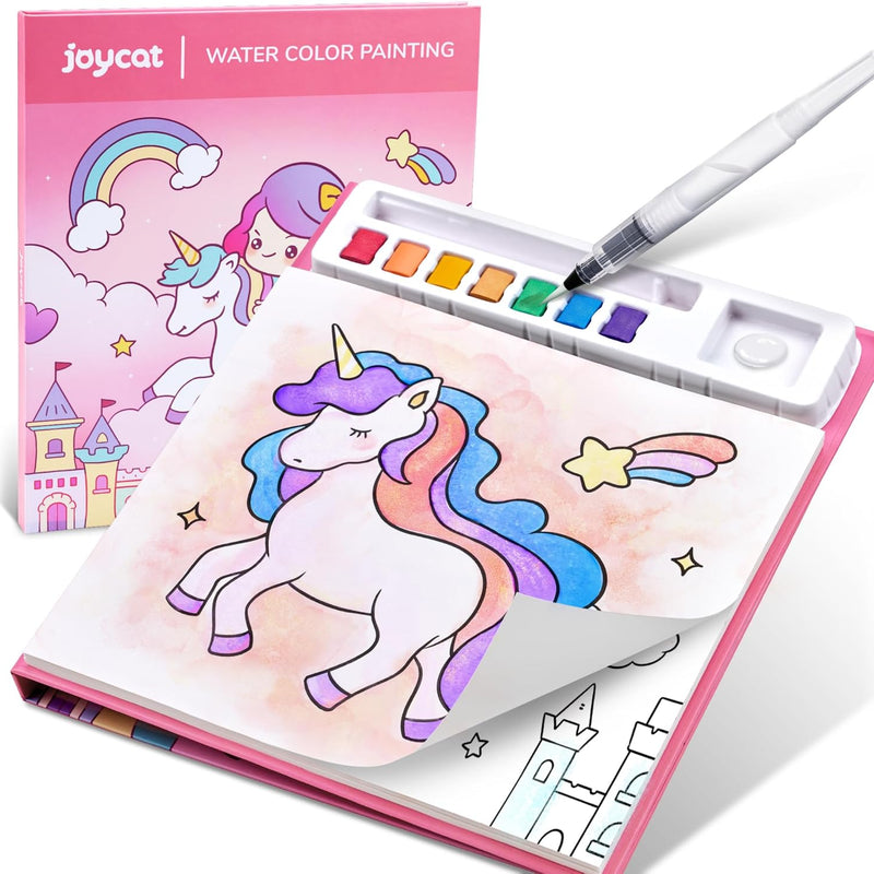 JoyCat Magical Pony Paint with Water Coloring Books for Toddlers and Kids Ages 3-5, 4-8, Arts and Crafts Drawing Activities Toy