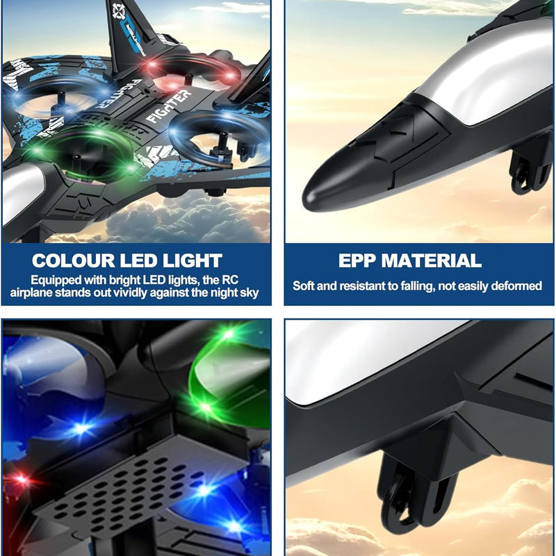 JoyRapt Drones with 360° Flip, LED Lights, and 3 Speed Options - RC Plane for Kids and Adults