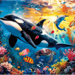 500 Piece Puzzle for Adults, Turtle Jigsaw Puzzles, Sea Animals Puzzles 500 Pieces, Birthday and Barious Holiday Party for Family Adult, Funny Puzzle for Adults, 20.5x15 in