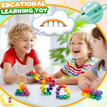 Sensory Autism Balls Toy for Toddler Kids, Airplane Travel Toys for Age 3-5 5-7 3-4 4-8 School Fidget Classroom Autistic Calm Down Treasure Prize Box Dementia Activities Easter Basket Stuffers Gifts