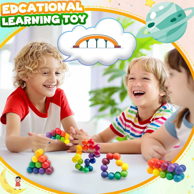 Sensory Autism Balls Toy for Toddler Kids, Airplane Travel Toys for Age 3-5 5-7 3-4 4-8 School Fidget Classroom Autistic Calm Down Treasure Prize Box Dementia Activities Easter Basket Stuffers Gifts