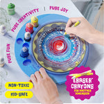 Paint Vortex Spin Art Machine - Kids Art Kit for Boys & Girls Ages 6+ | Motorized Spinner with Splash Guard, Metallic Paints & 20 Artboards - Birthday Gifts for Girls - Craft Kit