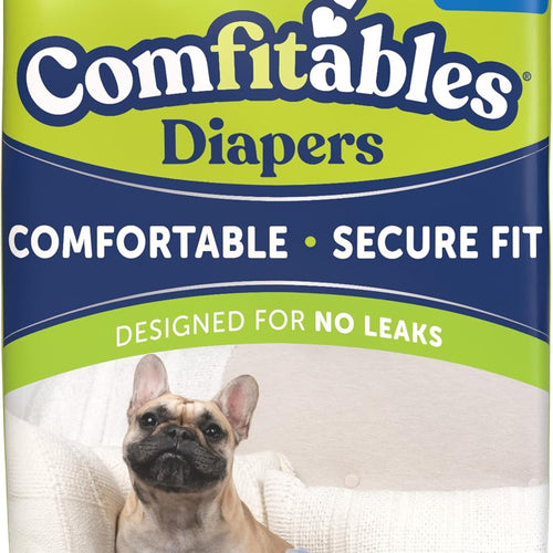 Hartz Disposable Dog Diapers, Size M 32 count, Comfortable & Secure Fit, Easy to Put On | Comfortable & Secure Fit, Easy to Put On, Super Absorbent, Breathable Material, Adjustable Tail Hole, Male & Female Diaper