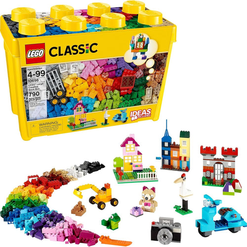 LEGO Classic Large Creative Brick Box 10698, Toy Storage Solution for Home or Classrooms, Kids Building Toy