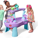 Step2 Rain Showers and Unicorns Water Table for Kids, Toddler Outdoor Sensory Play Table, 13 Accessories, Pink, Ages 18 Months+