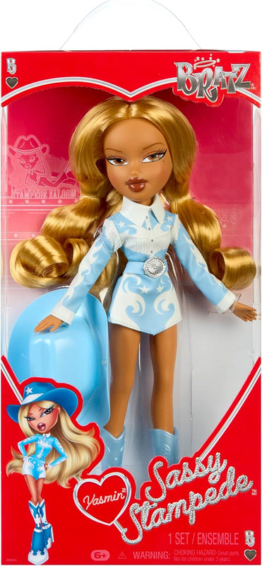 Bratz Sassy Stampede Yasmin Fashion Doll with Accessories: Western, Cowgirl Style Clothes & Accessory Pieces