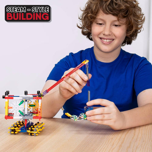 K'NEX Adventure Wheels Building Set - 480 Pieces STEM Building Set for Kids Age 7+ with Real Moving Parts