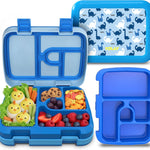 YOLAY Bento Box for Kids Lunch Box Leak-Proof, 5-Compartment Lunch Box Kids for Ages 3-10, Durable with Anti-Slip Base, Suitable for Schools, Outdoor and Travel (Mermaid)