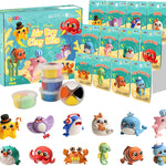 Nicella Air Dry Clay Kit, 12 Animals Modeling Clay for Kids, Model Magic Clay with Sculpting Tools and Tutorials, Safe & Non-Toxic, DIY Arts & Crafts School Projects, Home Party Favors for Boys Girls