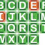 MAGNA-TILES microMAGS Learn Letters 56-Piece Magnetic Construction Set, The Original Magnetic Building Brand