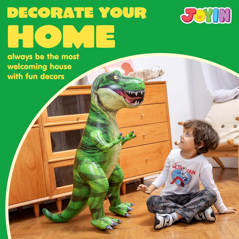 joyin 30" tyrannosaurus rex inflatable dinosaur party decoration for kids and adults