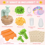 DIY Fabric Flower Bouquet Kit for Kids, Educational Toy, Arts and Crafts for 4+ Year Toddler Girl