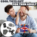 5 Pcs Fidget Toys Adults & Teen Metal Fidgets Spinner for Teens Boys Magnetic Slider Cool Gadgets Office Desk Toy Stress Relief Sensory Items Figette for Classroom Autism ADHD Anxiety Gifts