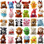 Mini Plush Animal Toy Set,Cute Animals Keychain Decoration for Kids,Goodie Bag Fillers, Basket Stuffers, School Prizes, Valentine's Day Party Supplies (12pcs)