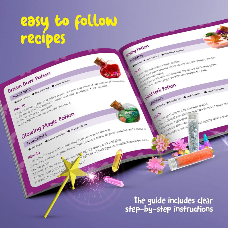 Fairy Magic Potion Kit for Kids - Magical Workshop Craft Kits - Girls Gifts | Birthday Gifts for Girls - 6 7 8 9 10 Year Old Girl Gift Ideas - Toys for 8-10 7-8 - Arts and Crafts for Kid Ages 6-8 Years