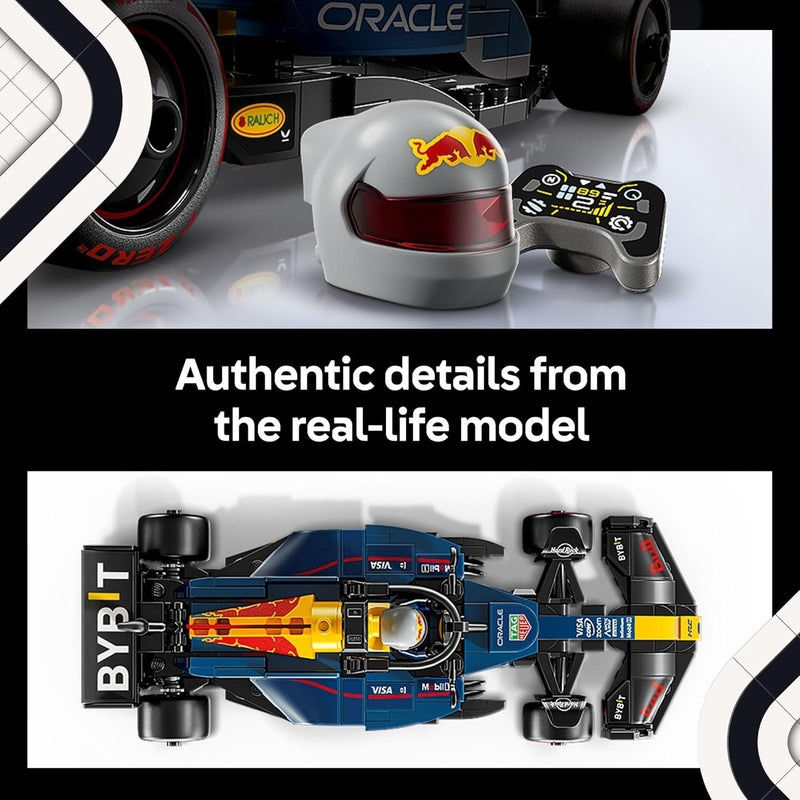 LEGO Speed Champions Oracle Red Bull Racing F1 Race Car Model Kit for Adults, Ages 18+ with Realistic Features - Red Bull F1 Display