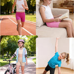 Resinta 6 pack girls bike shorts under dress dance cartwheel shorts for toddler kids summer clothes multicolor